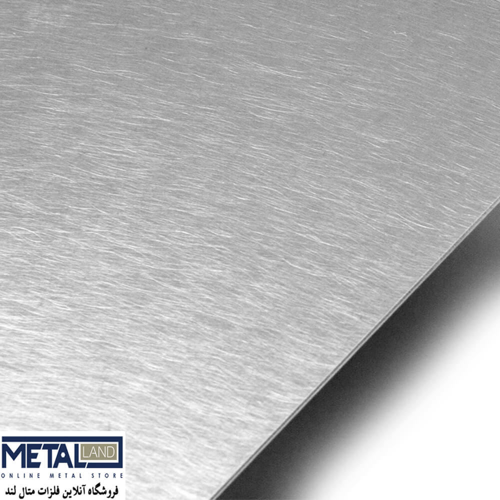 ورق استیل 304 نگیر خش دار-ضخامت0.5 ابعاد 1000*mm 2000 وزن 8.8kg